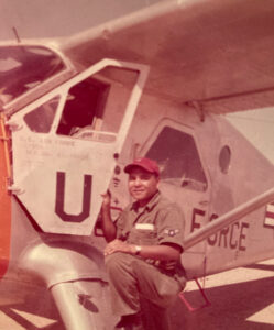 Airman Clifford Lewis while serving during the early 1960s.